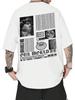 Sommer neu 100% Baumwolle Herren Rundhals Kurzarm Locker T-Shirt Oberteil Buchstaben bedrucktes T-Shirt Hohe Qualität Rockmusik Festival