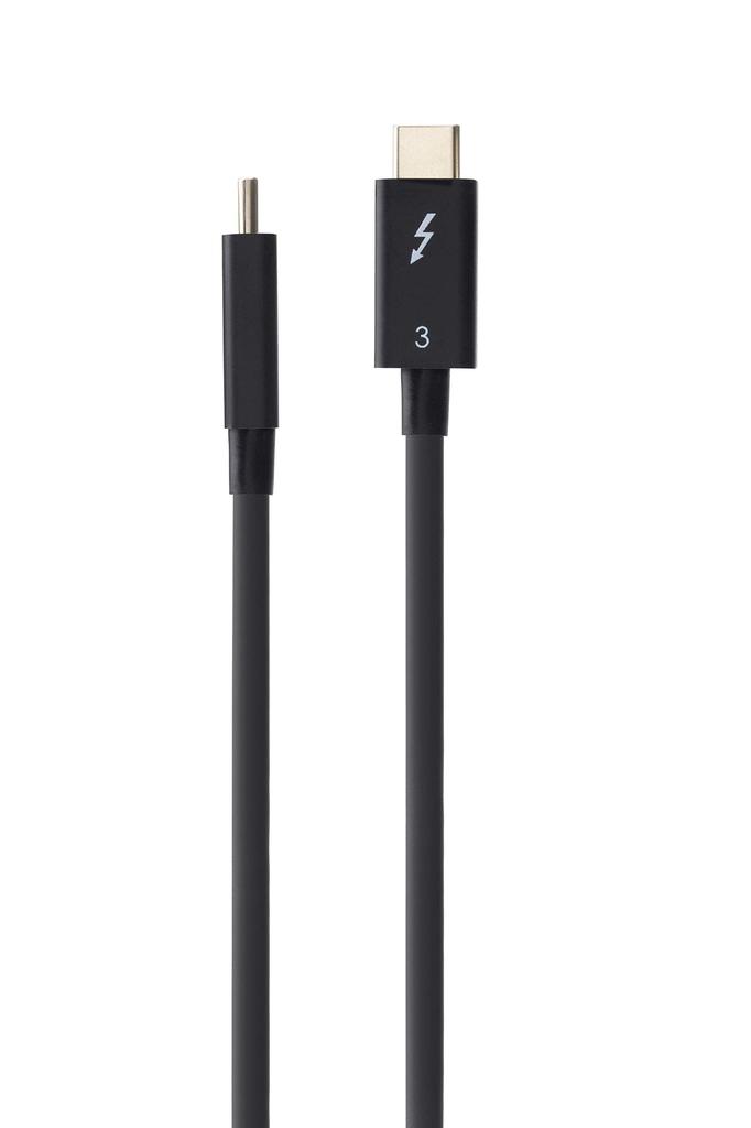 Sumitomo Electric Thunderbolt 3 Cable Passive 40Gbps USB Cable (Certified Black) Type-C (0.5m)