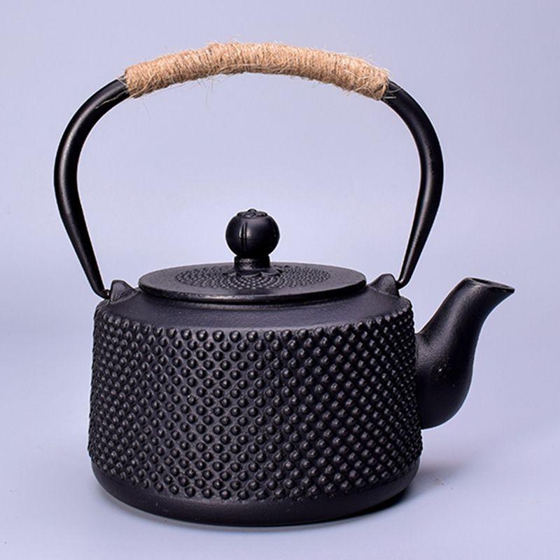 Retro Matte Cast Iron Kettle 0.3L0.6L0.9L1.2L1.8L Small Particle Imitation Southern Japan Iron Pot