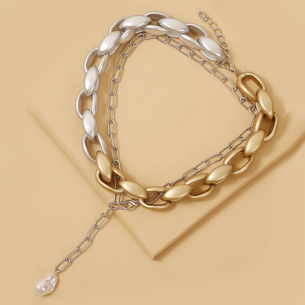 Necklace for Women Jewelry Ins Double Layer Heart Vintage Necklace Female Necklace Chain Beautiful Elegant Necklace for Her
