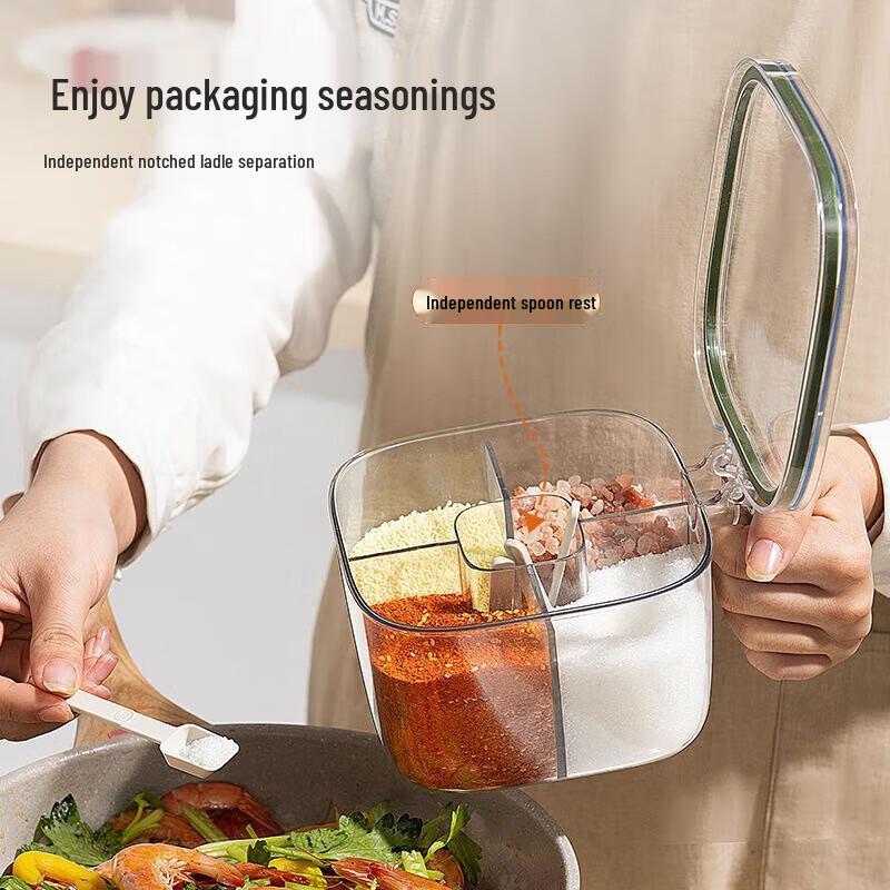 Shuangqiang Mehrgitter-Gewürzdosen-Set aus Kunststoff