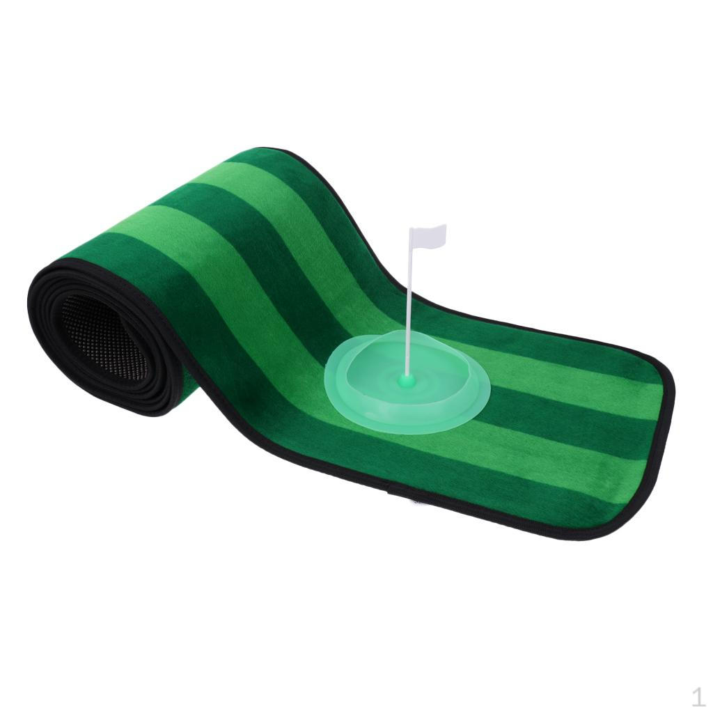 

10 x 1 Non-slip indoor e outdoor Practice Golf Putting Training Aid