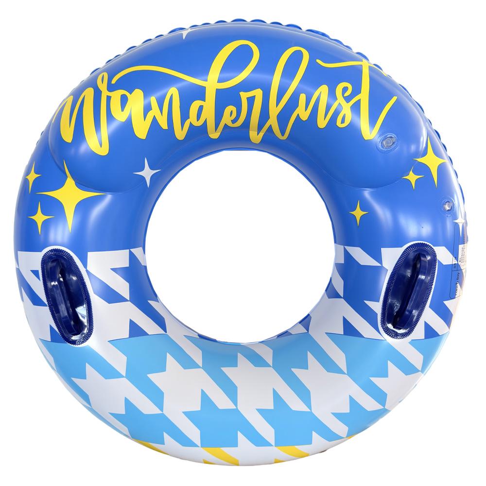 Xiaolv Inflatable Swimming Ring with Handle: Thickened Double Airbag for Adults