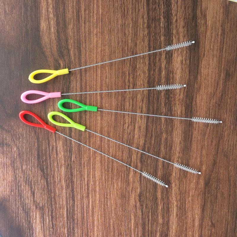 Stainless Steel Cleaning Brush for Straws, Bottles, and Cups with Spiral Bristles