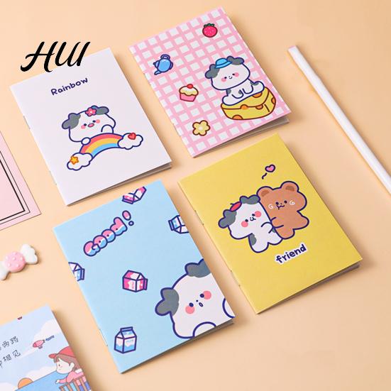 Pocket Notebook Cute 4Pcs Cartoon Set 64K Mini Notepad for Kids Students Smooth Paper Portable Ink Journal School Prizes And Party Favors Compact