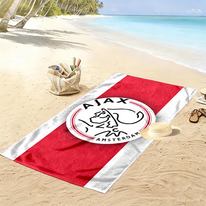 Ajax Amsterdam Print Strandtuch, Großes Weiches Schnelltrocknendes Handtuch für Strand Camping Schwimmen