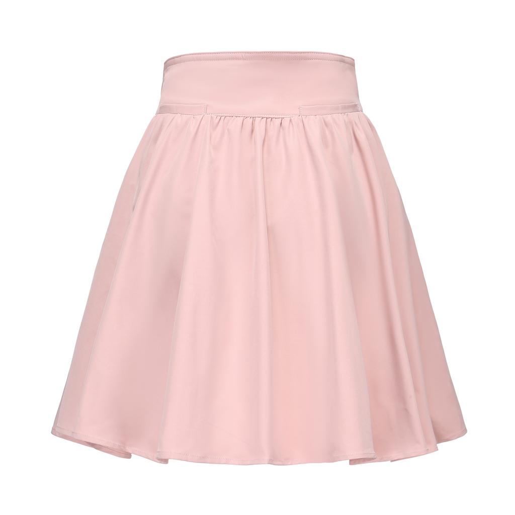 I Parka High-Waisted Flare Skirt (Light Pink)