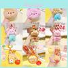 Jinnew Creme Bär Plüsch Schlüsselanhänger Mit Süßem Design Für Geschenke Und Sammler