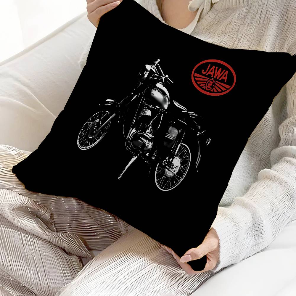J-Jawas motorcycle logo printed Pillow Cover for Bedroom Room and Living Room Sofa Decorative Cushion Cover