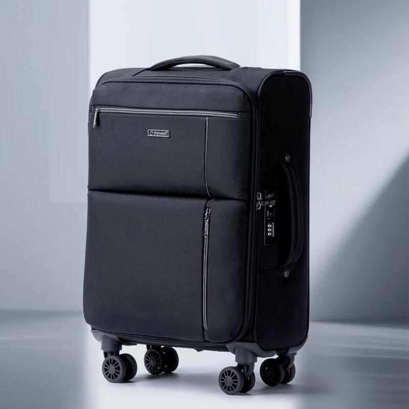 Diplomat DS-17001A 20-inch Fabric Carry-on Suitcase