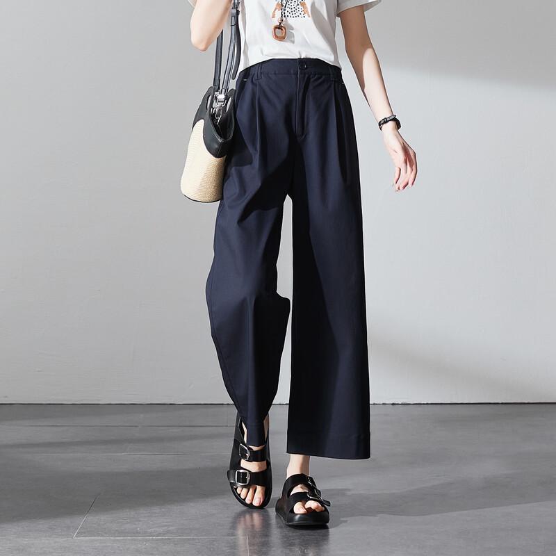 SOFSIL Women s High-Waist Cropped Wide-Leg Pants 26/S