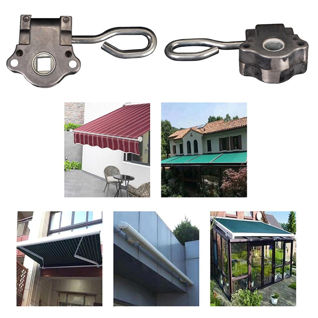 Solid markise snekkedrev Enkel installasjon Manuell sveiv Bærbart tilbehør for rullgardiner Utendørs bruk