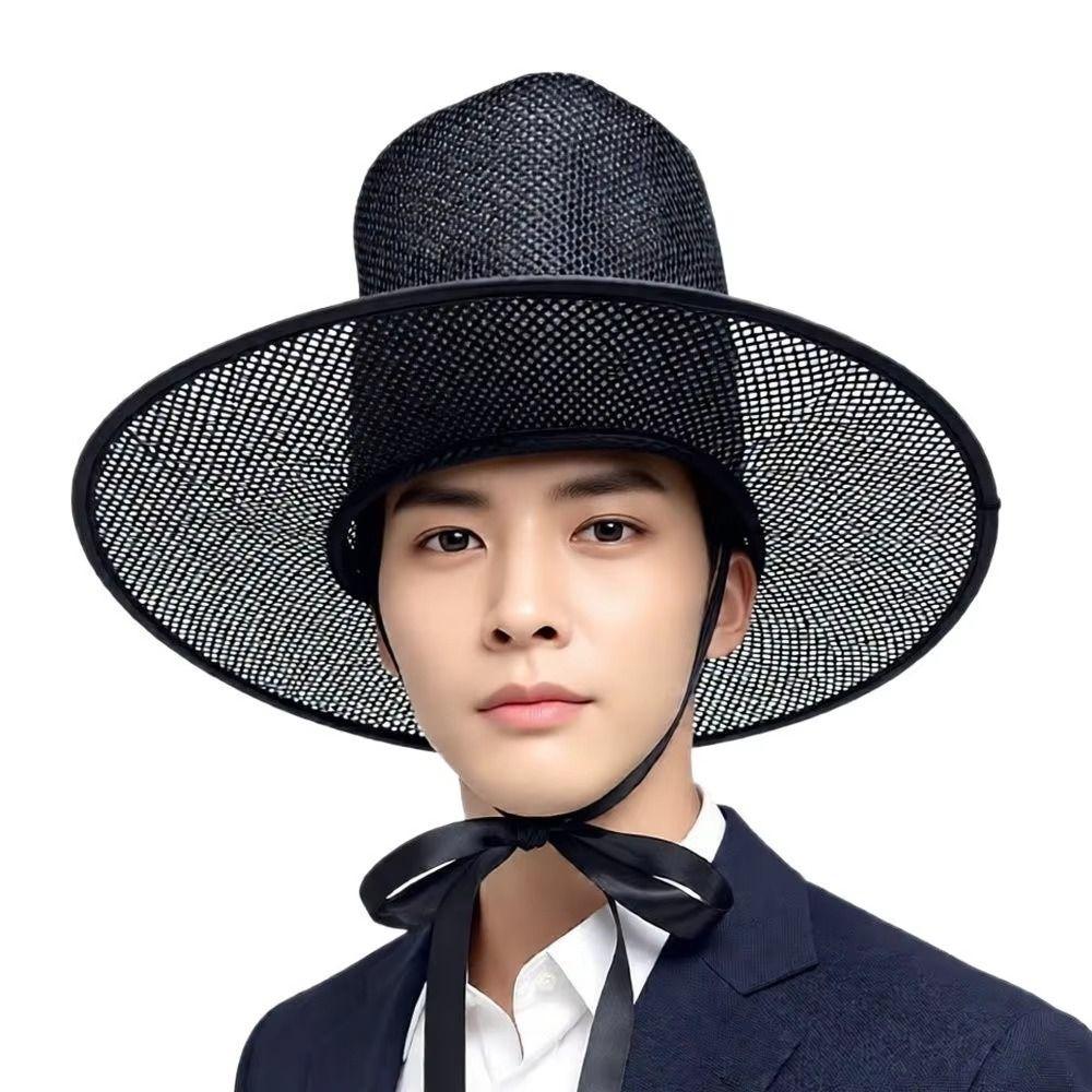 UV Protection Korean Gat Hat Adjustable Traditional Hat New Cosplay Hat Cosplay