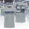Seattle Seahawk 2025 Super 1Bowl LX Champions 3D Bekleidung Shirt S-5XL Style26