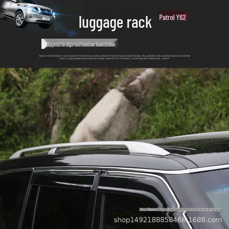 Patrol Y62 Roof Rack: Aluminum Alloy Travel Rack for Original Patrol Roof