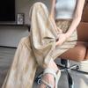 Women's High-Waisted Tie-Dye Ice Silk Pants: Summer Sun Protection, Plus Size, Casual Straight Fit