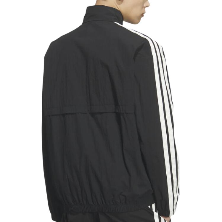 adidas Originals Jackets Men's Black Stand Collar Moderate Other KR2520