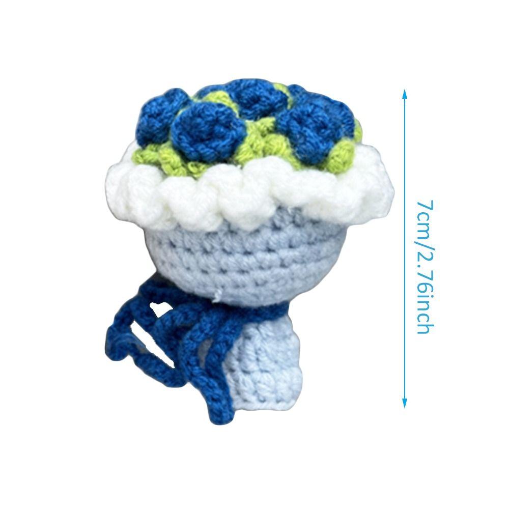 Sunflower Crochet Flower Rose Pendant Creative Artificial Flowers Gift