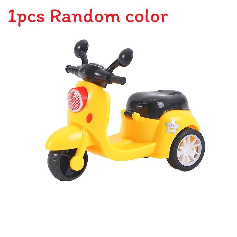 Simulation Mini Inertial Three Wheel Motorcycle Model Children Toy For Sensory And Cognitive Development