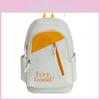 Nylon Student Backpack For College Girls With Letter Print Design And Cushion Straps For School Use