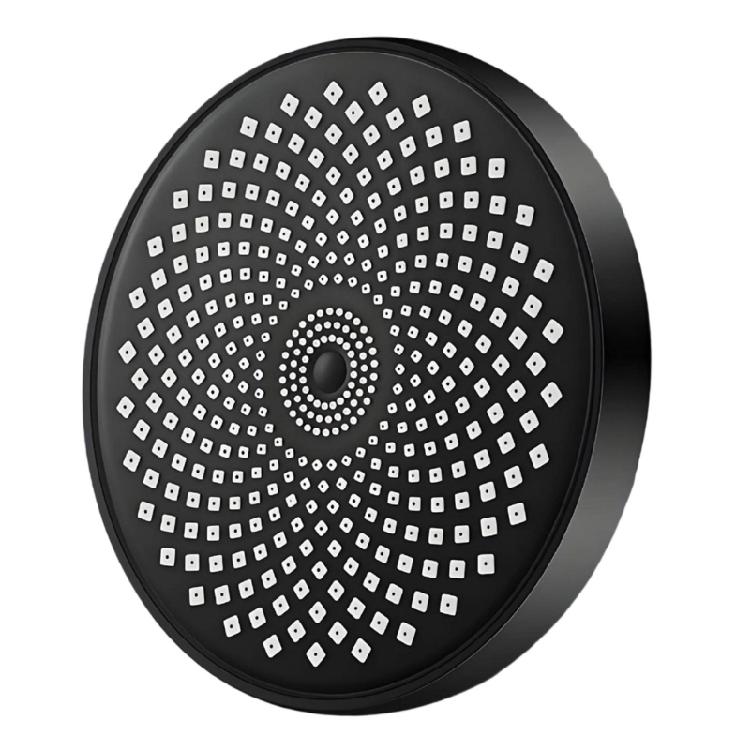Pressure Boosting Shower Head Provide Full Body Sprays Coverage Efficient Rain Shower Head Replacement for Home чёрный
