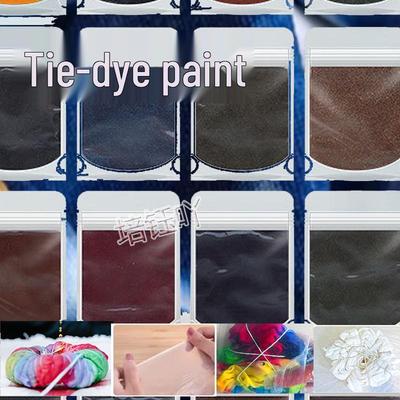 Wielokolorowy Zestaw Pigmentów Tie-Dye do Projektów DIY na Bawełnie i Lnie