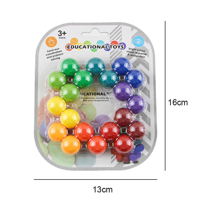 

Cross-Border Educational Toys: Transforming Stress Relief Magic Beads Ball – Unique and Novel Decompression Toy
