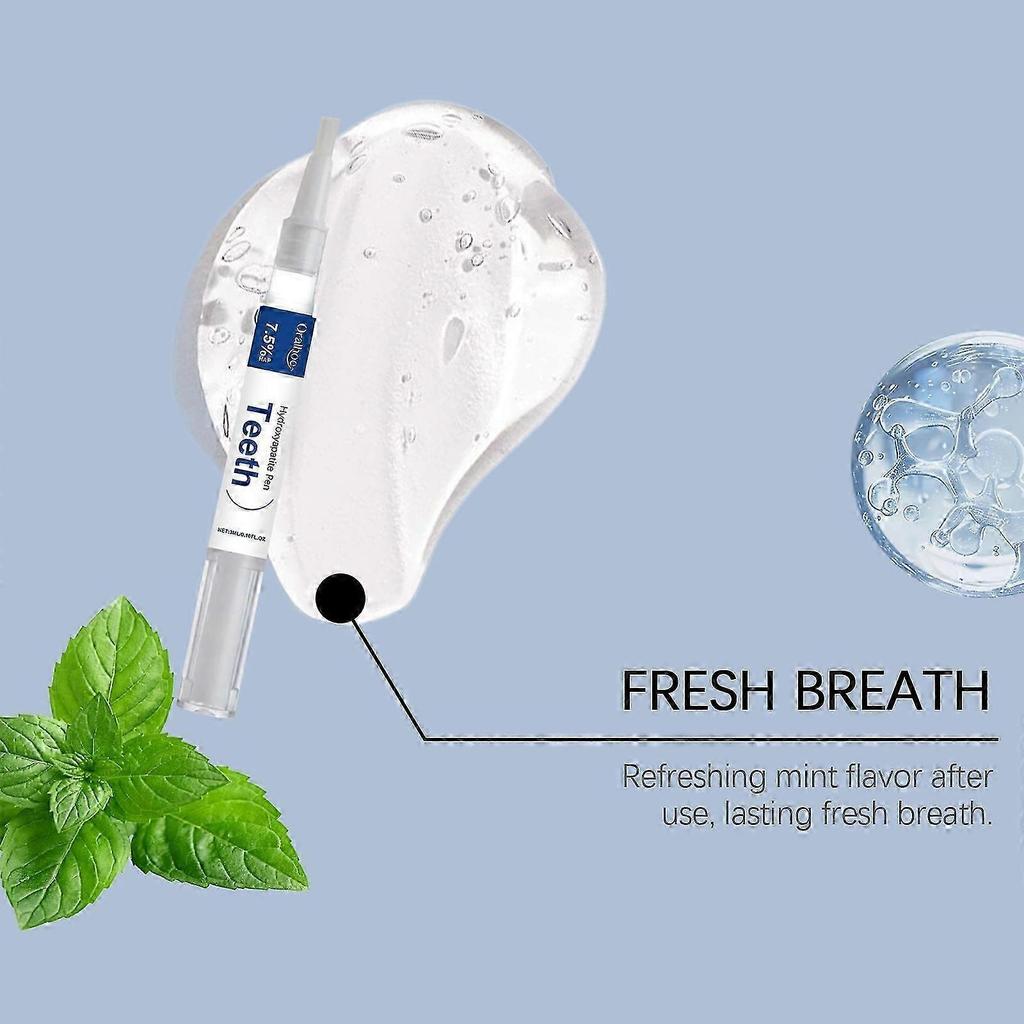 Oralhoe Teeth Stain Remover Pen, Teeth Tea Stain Cleaning, Refreshing and Enhancing Teeth Brightness, Gentle and Caring for Beautiful Teeth less