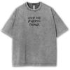 Manga Jujutsu Kaisen Printed T Shirt Okkotsu Yuta Washed Oversized T-shirt For Men's Clothing Summer Short Sleeve Cotton Tee Top