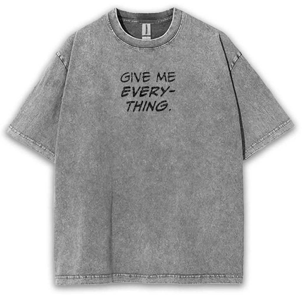 Manga Jujutsu Kaisen Printed T Shirt Okkotsu Yuta Washed Oversized T-shirt For Men's Clothing Summer Short Sleeve Cotton Tee Top