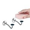 1 PC Portátil Novo Suporte Magnético para Sabonete 2,2*0,6cm Aço Inoxidável Dispensador Cozinha Banheiro Montado na Parede