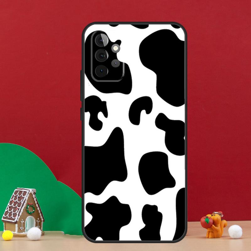 Spotted Cow Skin Print Case For Samsung Galaxy A54 A06 A16 A26 A36 A56 A53 A32 A52 A33 A13 A55 A35 A15 A14 A34 A17