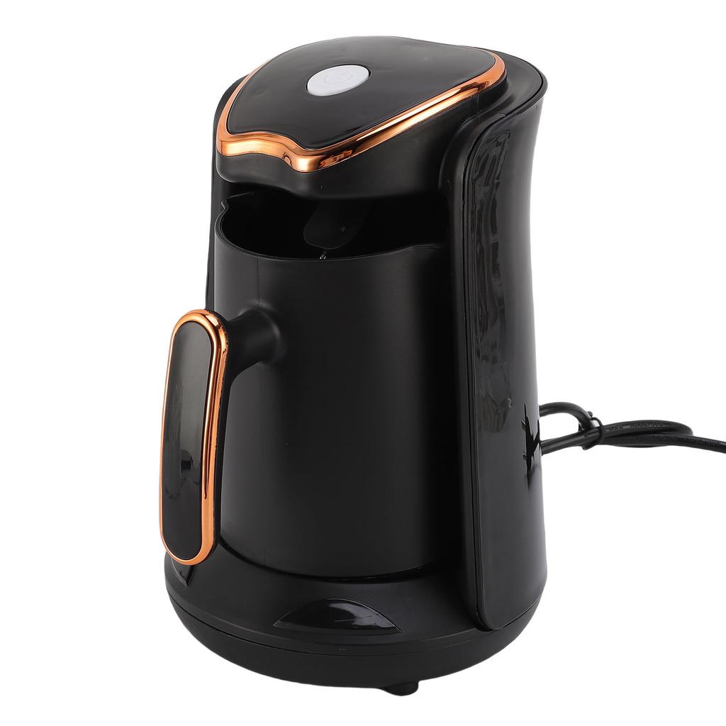 Turecki Ekspres do Kawy 600W 4 Filiżanki Zabezpieczenie przed Przelaniem Zabezpieczenie przed Gotowaniem na Sucho Przenośny Turecki Ekspres do Kawy do Domu Wtyczka EU 220V