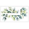 Light Switch Decal Green Leaf Vinyl Stickers Plant Leaf Design Waterproof