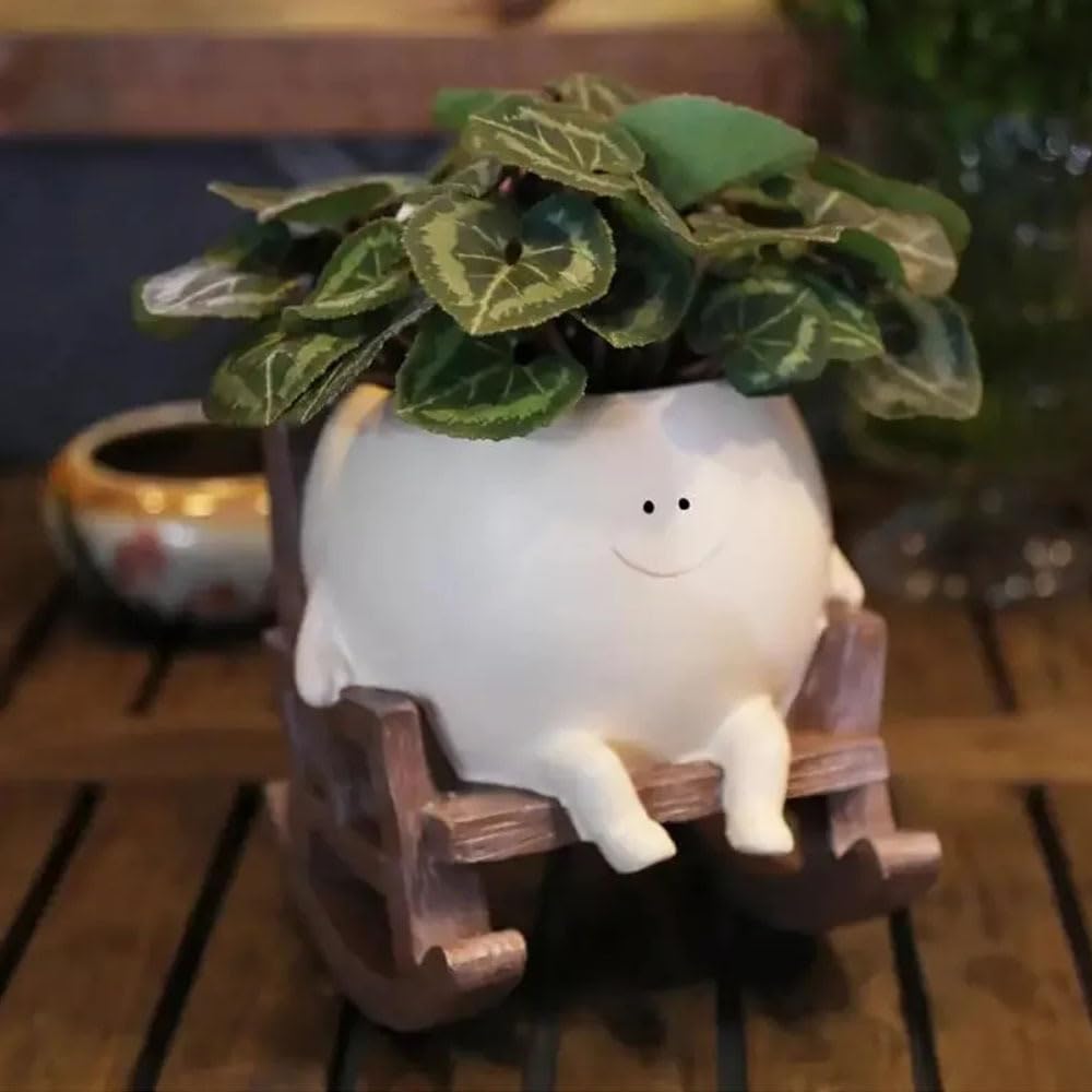 DIFEIUKI Floare cu Față Zâmbitoare Rășină Cactus Suculentă Pentru Mini Grădină Vindecare Cadou de Casă Nouă Ghiveci, Ghiveci, Ghiveci, Drăguț, Elegant, Plante, Jardineră,