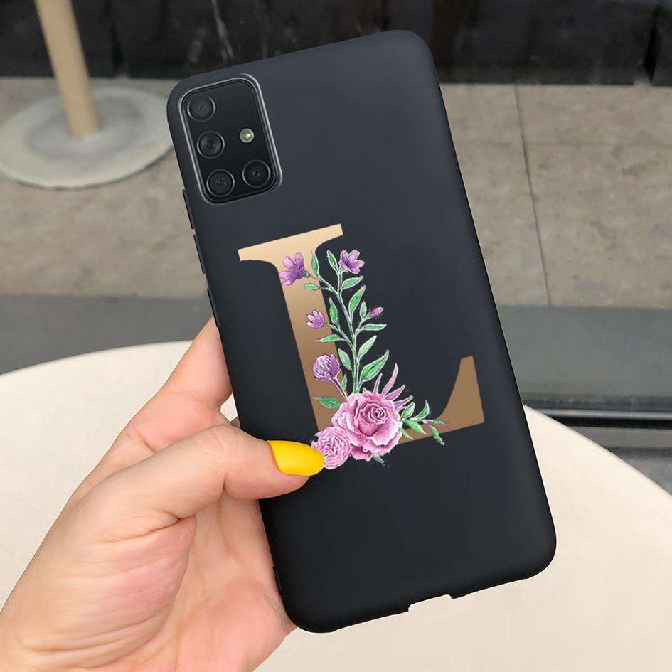 A51 Cute Letters Phone Case For Samsung Galaxy A51 Cover SM-A515F Slim Frosted Shield Matte Fundas For Samsung A51 A 51 5G Cases