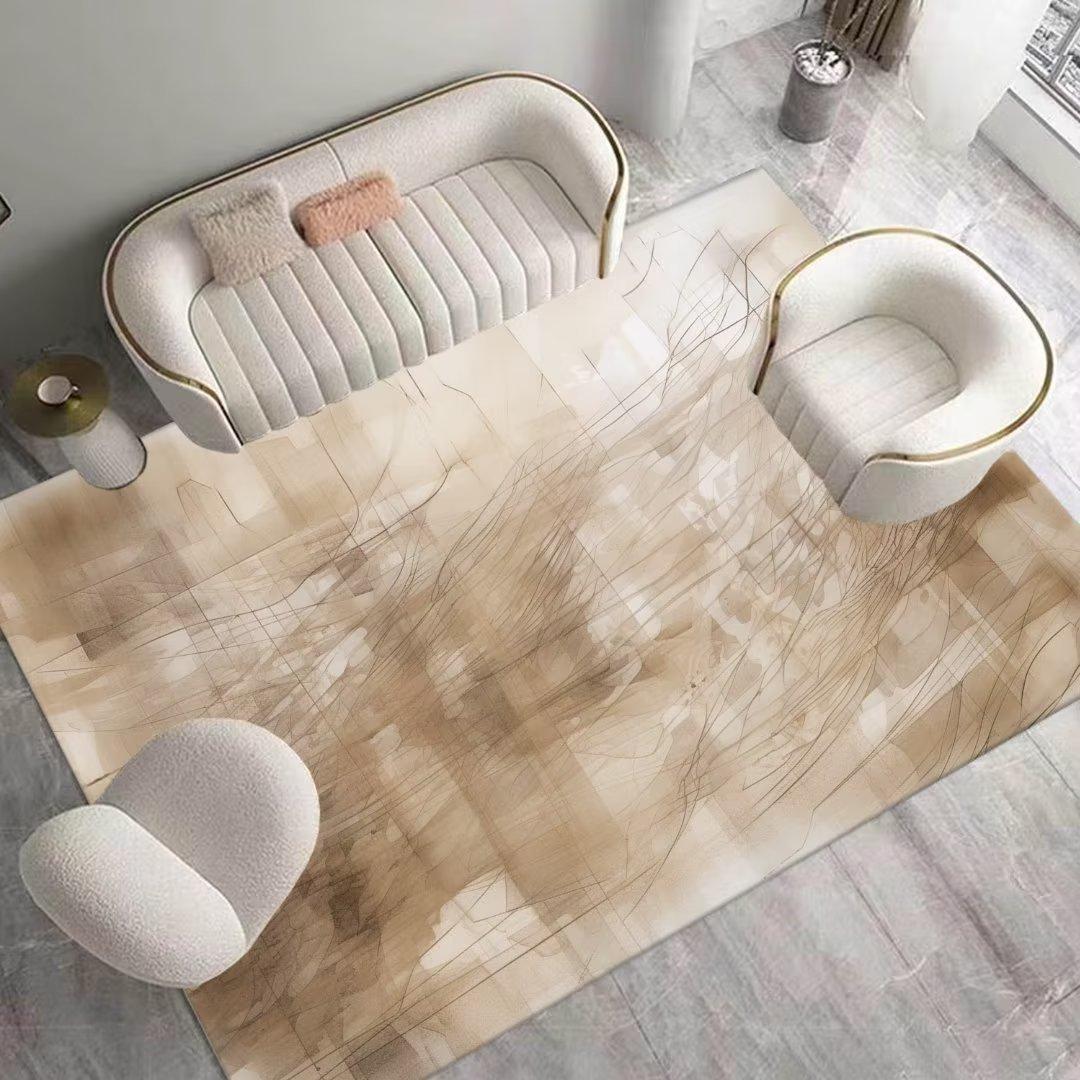 

Простой стиль, однотонный ковер для гостиной, большая площадь, украшение для дома, ковер, нескользящий коврик для дивана, стола 40x60cm