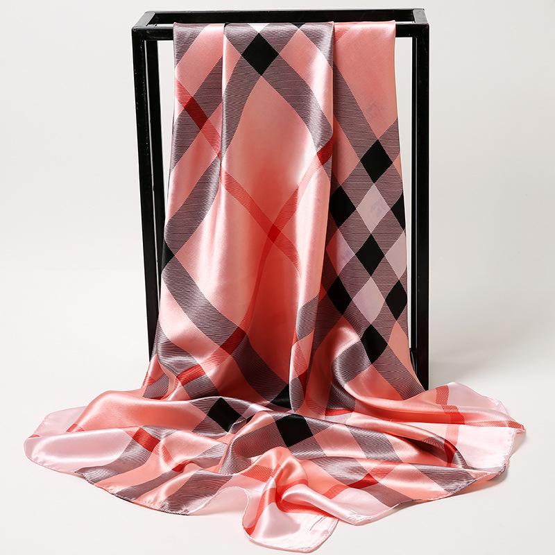 

Весна/лето Новый женский шелковый шарф 90 * 90 см Имитация шелкового твила квадратный шарф Модный принт большой квадратный шарф профессиональный шарф 90*90