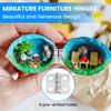 Mini Dollhouse Hinges 180 Degree Folding Hinge DIY Craft Wooden Jewelry Box Miniature Furniture Cabinet Closet Hinges with Screw