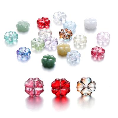 10/20 Stück 10mm Tschechischer Lampwork Kristall Blume Abstandshalter Perlen Flach Rund Lose Perlen Für DIY Schmuckherstellung Zubehör