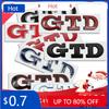 New 1pcs 3D GTD Metal Car Logo Letter Sticker Emblem Tail Door Trunk Sticker for Volkswagen VW Passat B5 B7 Polo Tiguan Gol