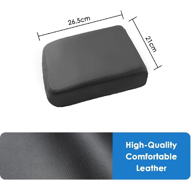 2025 4Runner Center Console Cover for Toyota 4Runner (SR5/TRD Sport/TRD Off-Road/Limited/Platinum/TRD Pro/Trailhunter), Waterproof &Comfy Leather