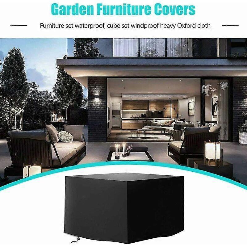 210*140*80CM  420D Square Garden Furniture Cover, Waterproof Garden Furniture Cover, Tear