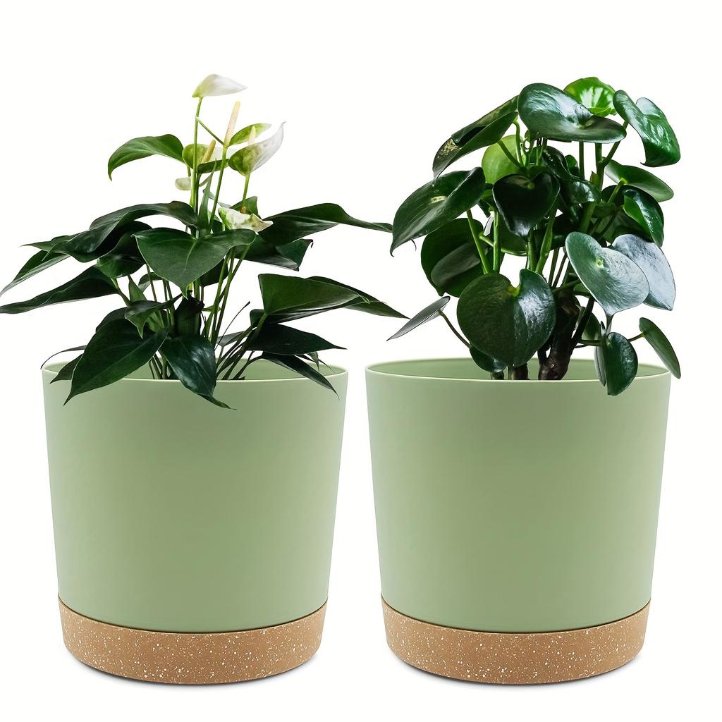 2pcs 16.51cm Flowerpot Removable Bottom Round Flower Pot 6.5inch Detachable Bottom Flower Pot Outdoor Garden Home Supplies