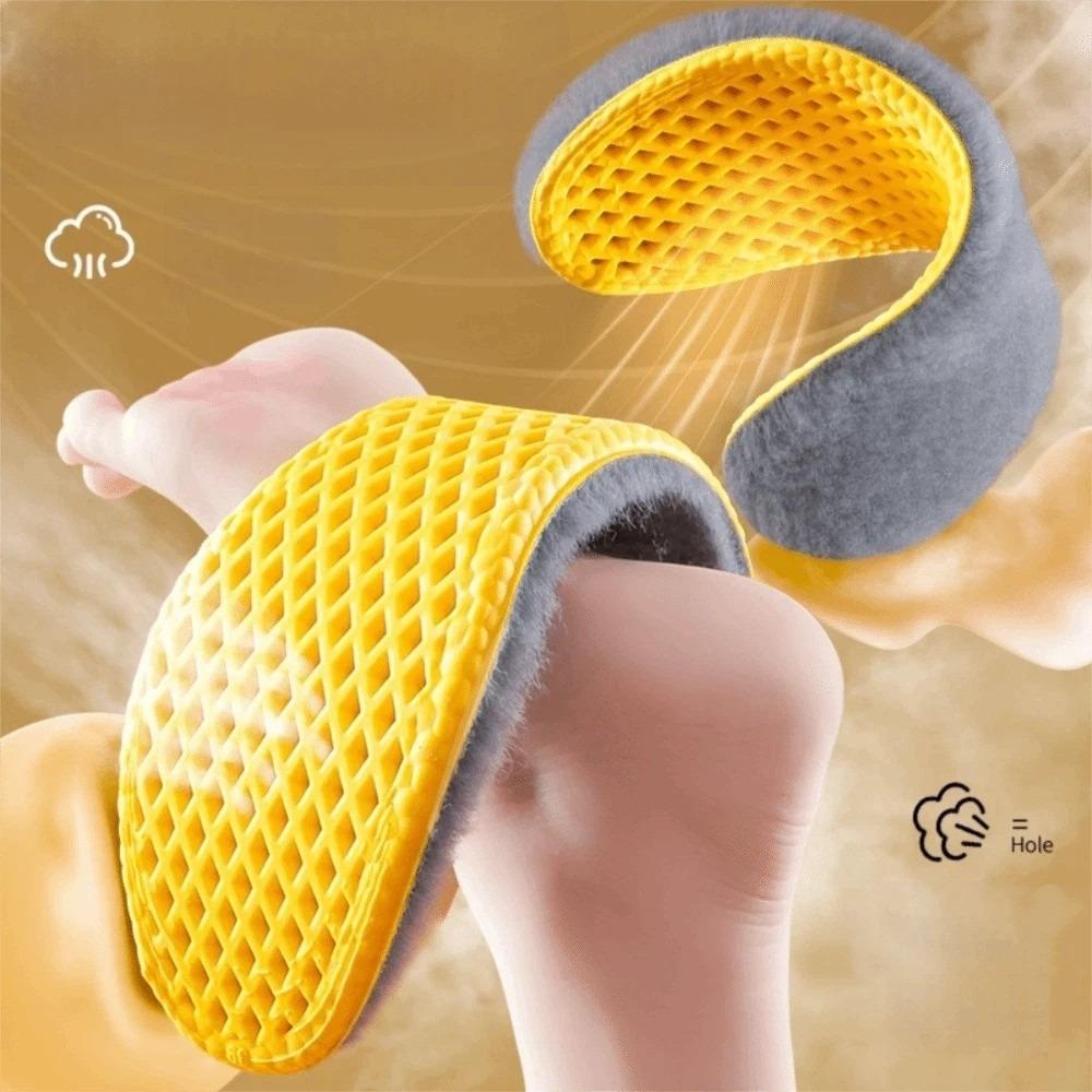 Self Heated Cashmere Snow Boots Insoles Thicken Sports Inserts Soft Warm Plush Insoles Men