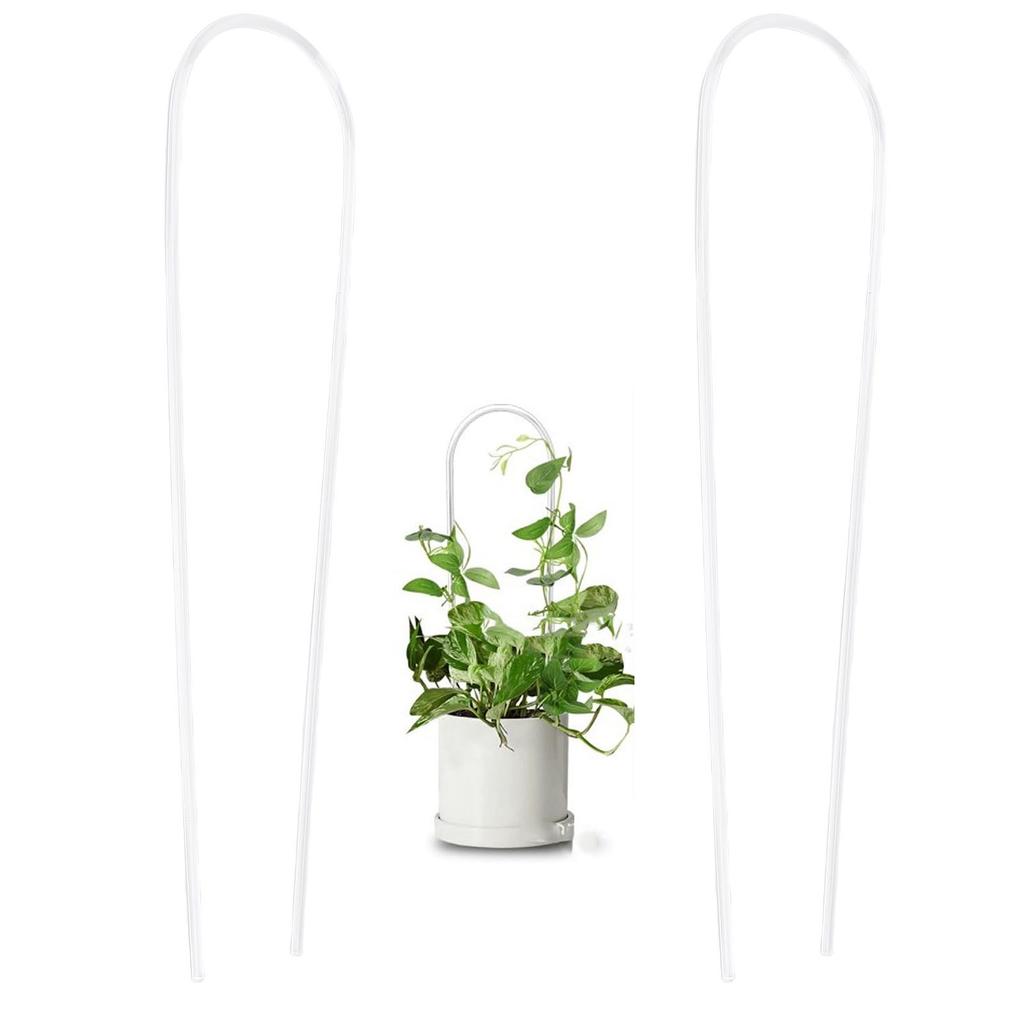 U Shape Plant Support Frame, U Plant Stake Arch Garden Trelli for Flowers Peas Roses Morning Glory Vine Plants Accessories