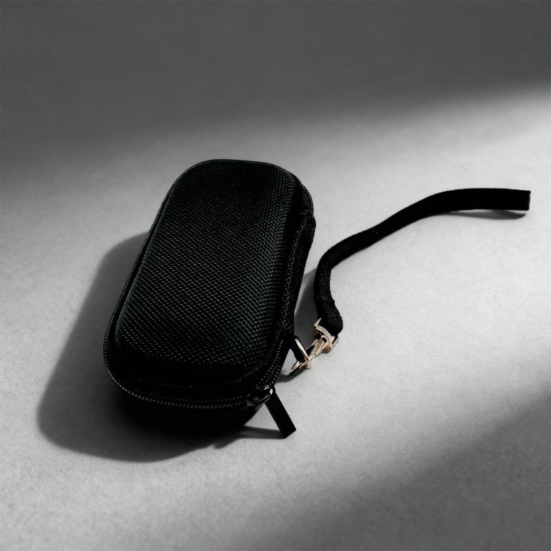 Water Resistant Nylon Hard Shell Case For ICD-UX570/PX370 Voice Recorder Accessories Travel Organizers Storage Bag Black