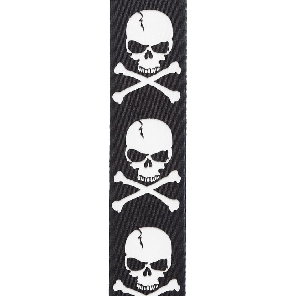 Woven Guitar Strap 50H01 Skull Crossbones D'Addario &