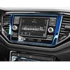 Car Display Bar Navigation Decorative Frame For Volkswagen VW T-ROC TROC 2017 2018    Stainless Steel Interior 1pcs