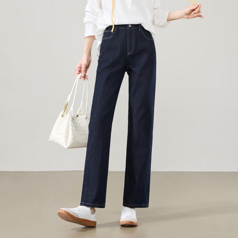 ESE-Y Women s Straight-Leg Fade-Resistant Jeans 31